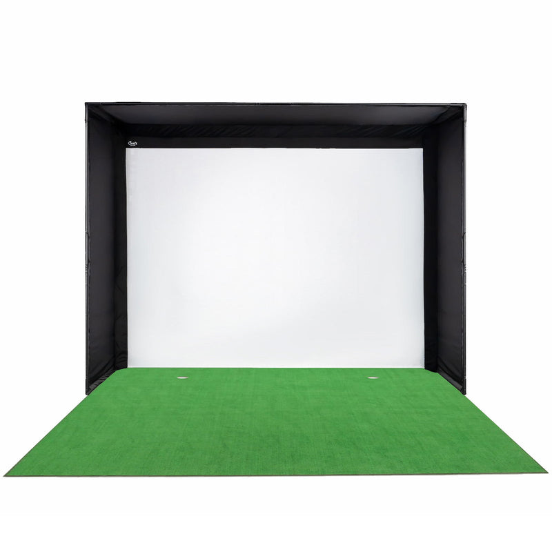 Big Moss Complete C Series DIY Indoor Golf Enclosure Kit with Quality 1080 Impact screen & Big Moss SIM Green Package (8ft ceiling height)